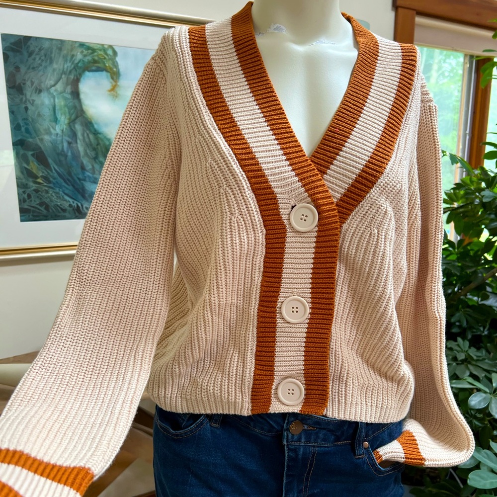 525 America Varsity Sweater in cream